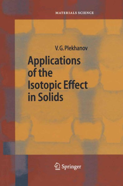 Buchcover: Applications of the Isotopic Effect in Solids