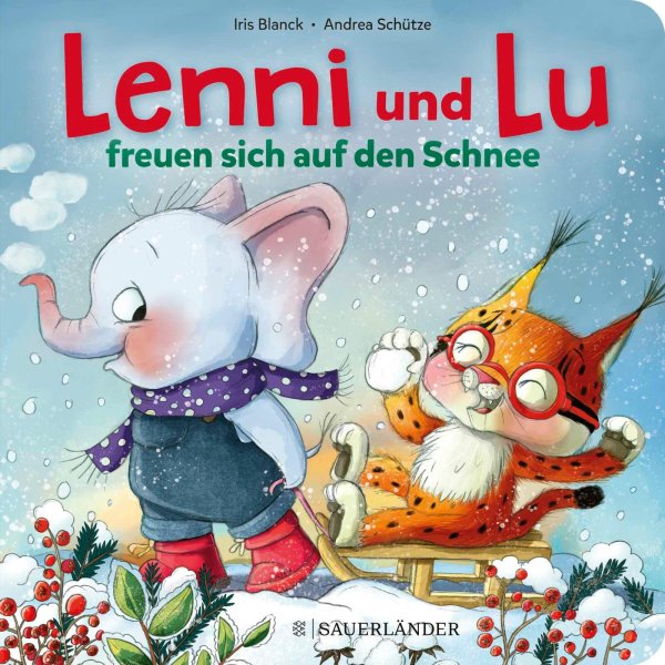 Buchcover: Lenni und Lu freuen sich auf den Schnee