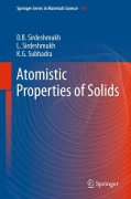 Buchcover: Atomistic Properties of Solids